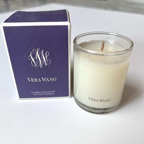 Vera Wang by NEST Floral Signature Glass Votive Candle 2.4 oz 20 hrs New in Box - Picture 2 of 10